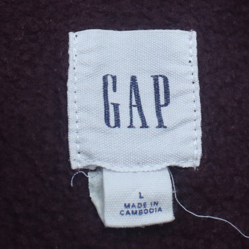 GAP Men’s Purple Full Zip Hoodie L Regular Cotton Blend Fleece