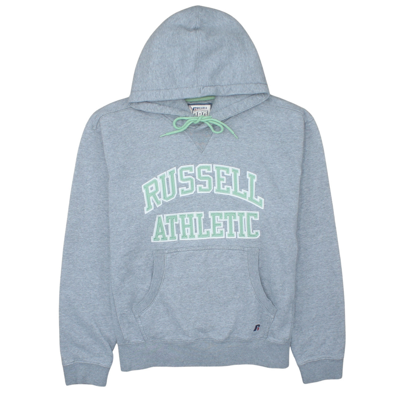 Russell Athletic Men's Grey Pullover Hoodie L Classic Fit Sportswear
