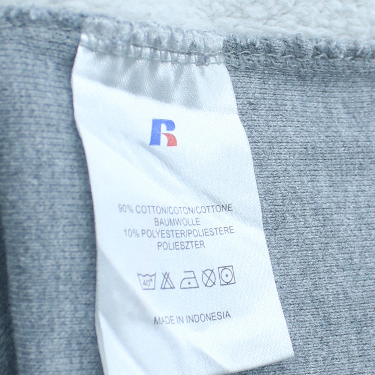 Russell Athletic Men's Grey Pullover Hoodie L Classic Fit Sportswear
