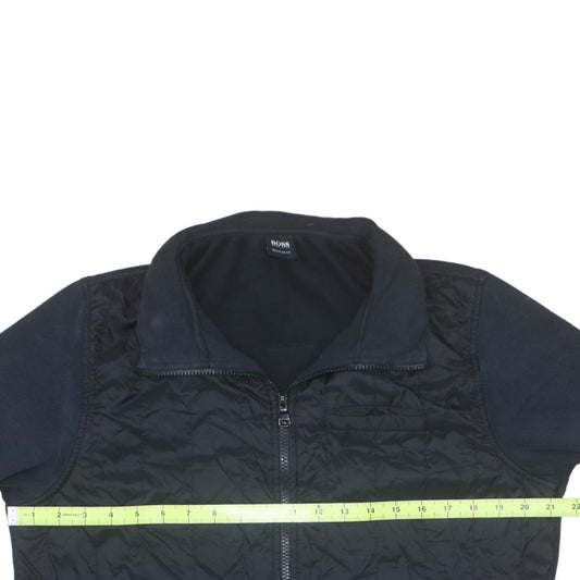 Hugo Boss Men's Black Regular Fit Full Zip Bomber Jacket Size L