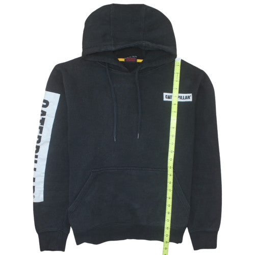 Caterpillar Men's Black Pullover Hoodie Size L Cotton Blend Workwear