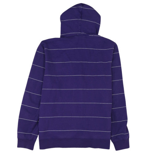 Lacoste Men’s Blue Striped Full Zip Hoodie Size 2XL Cotton