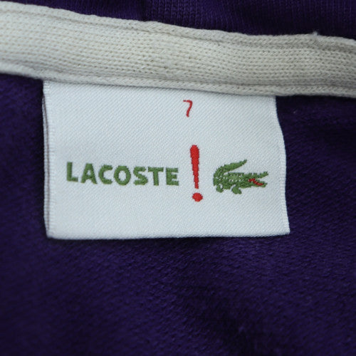 Lacoste Men’s Blue Striped Full Zip Hoodie Size 2XL Cotton