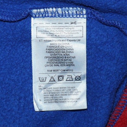 Adidas Men Blue Manchester United Sweatshirt L Crew Neck Fleece