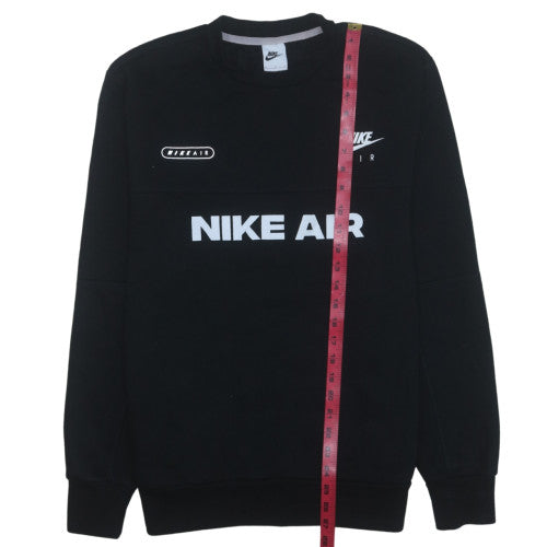 Nike Men's Black Medium Pullover Crew Neck Graphic Sweatshirt