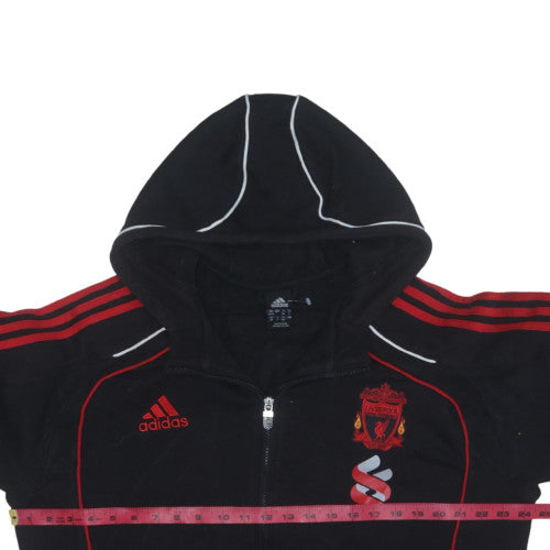 Adidas Men Black Full Zip Hoodie Liverpool FC 3XL Polyester Sportswear