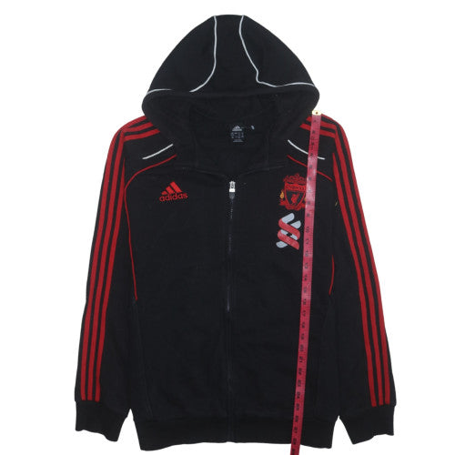Adidas Men Black Full Zip Hoodie Liverpool FC 3XL Polyester Sportswear