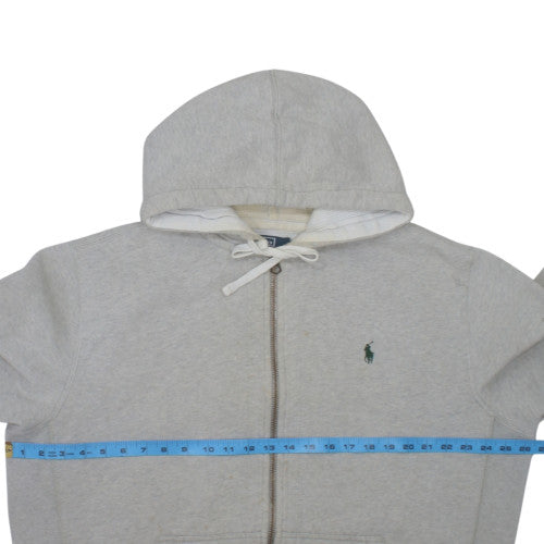 Polo Ralph Lauren Men's Grey Full Zip Hoodie XL Fleece Cotton Blend