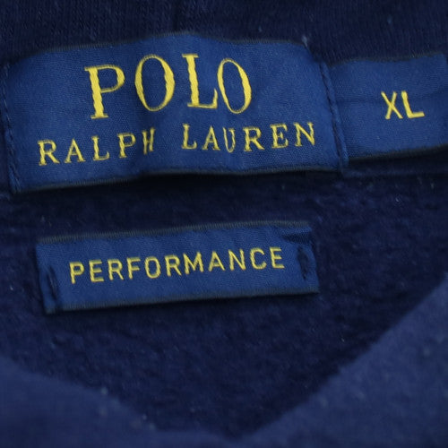 Ralph Lauren Men's Blue Pullover Hoodie XL Regular Fit Fleece