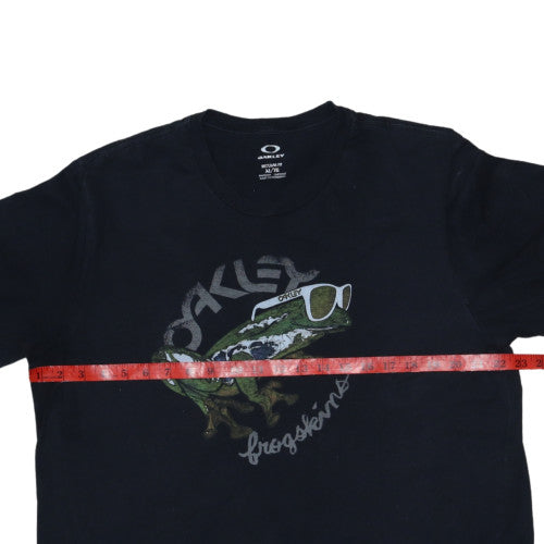 Oakley Men's Black Graphic Frogskins XL Regular Fit T-Shirt