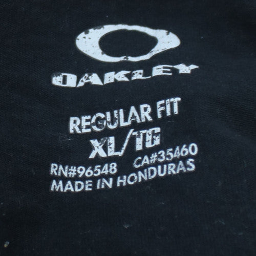 Oakley Men's Black Graphic Frogskins XL Regular Fit T-Shirt