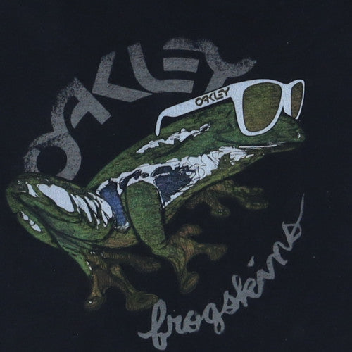 Oakley Men's Black Graphic Frogskins XL Regular Fit T-Shirt