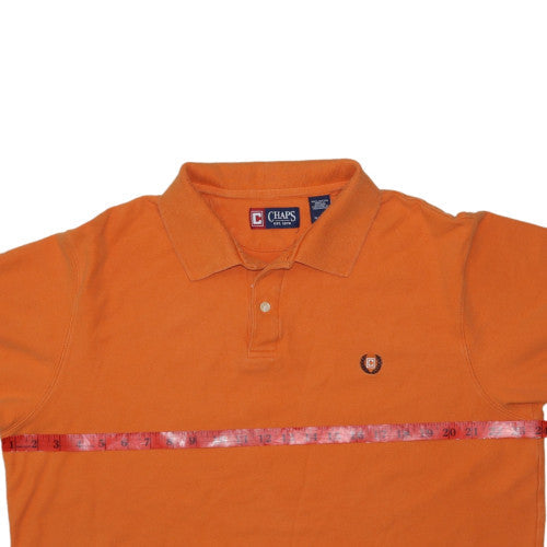 Chaps Men's Orange Cotton Polo Shirt XL Regular Fit