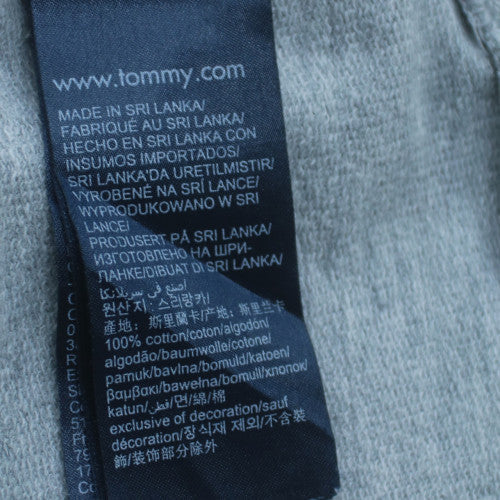 Tommy Hilfiger Men's Grey Crew Neck Cotton Sweatshirt L