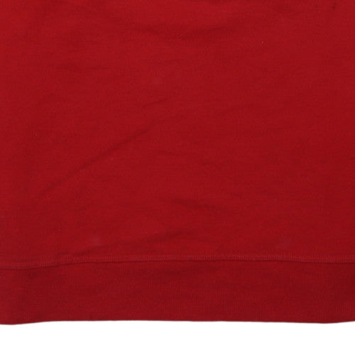 Champion Men's Red Crew Neck Sweatshirt M Classic Fit Athletic