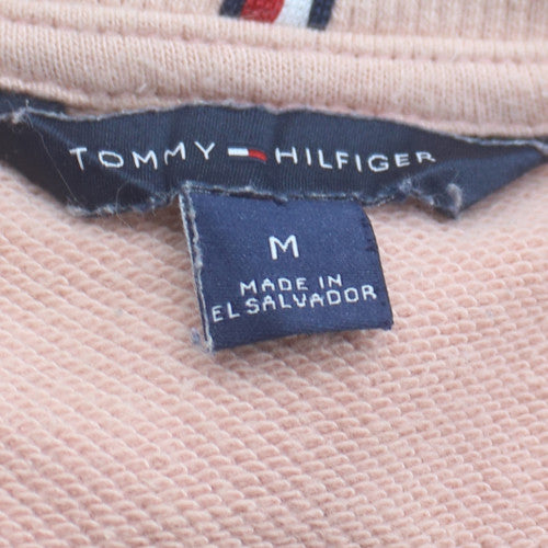 Tommy Hilfiger Women Pink Crew Neck Pullover Sweatshirt M