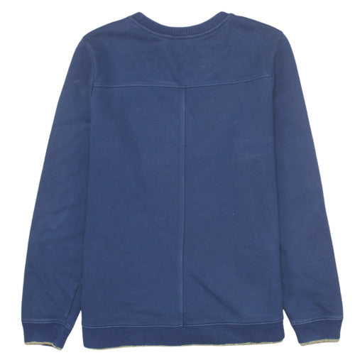 Tommy Hilfiger Womens Navy XL Pullover Sweatshirt Crew Neck Logo Print