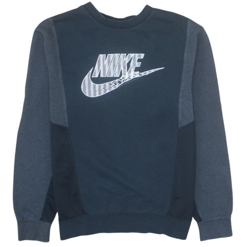 Nike Men's Blue Graphic Logo Pullover Sweatshirt Size S