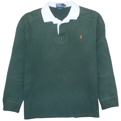 Polo Ralph Lauren Men's Green XL Rugby Sweatshirt Custom Fit