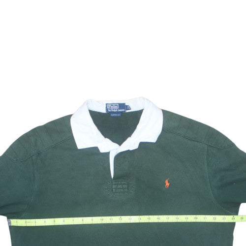 Polo Ralph Lauren Men's Green XL Rugby Sweatshirt Custom Fit