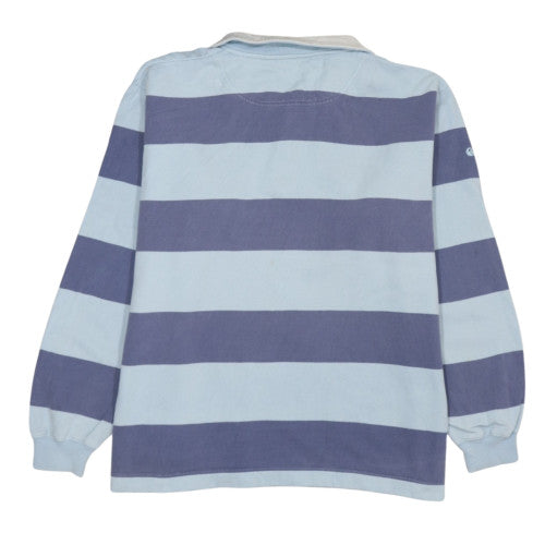 Canterbury Men's Blue XL 1/2 Zip Striped Rugby Sweatshirt