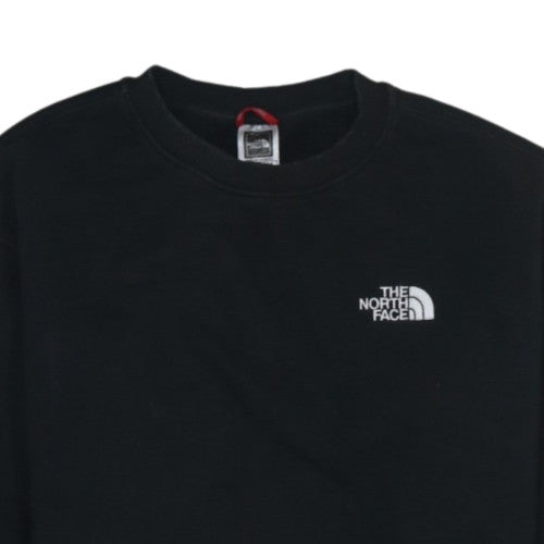 The North Face Mens Black M Crew Neck Sweatshirt Fleece Cotton Blend