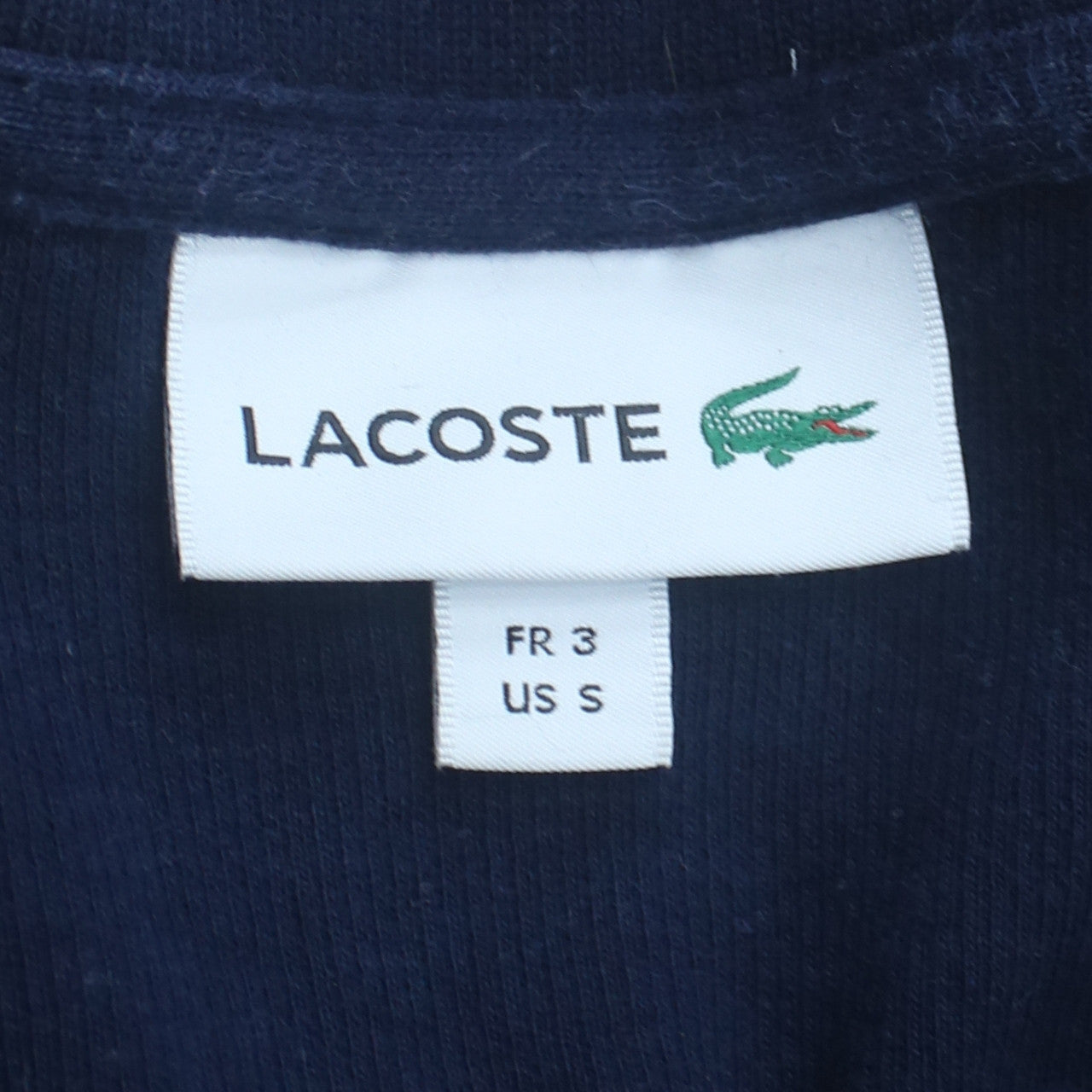 Lacoste Men's Blue 1/2 Zip Cotton Sweatshirt Size S
