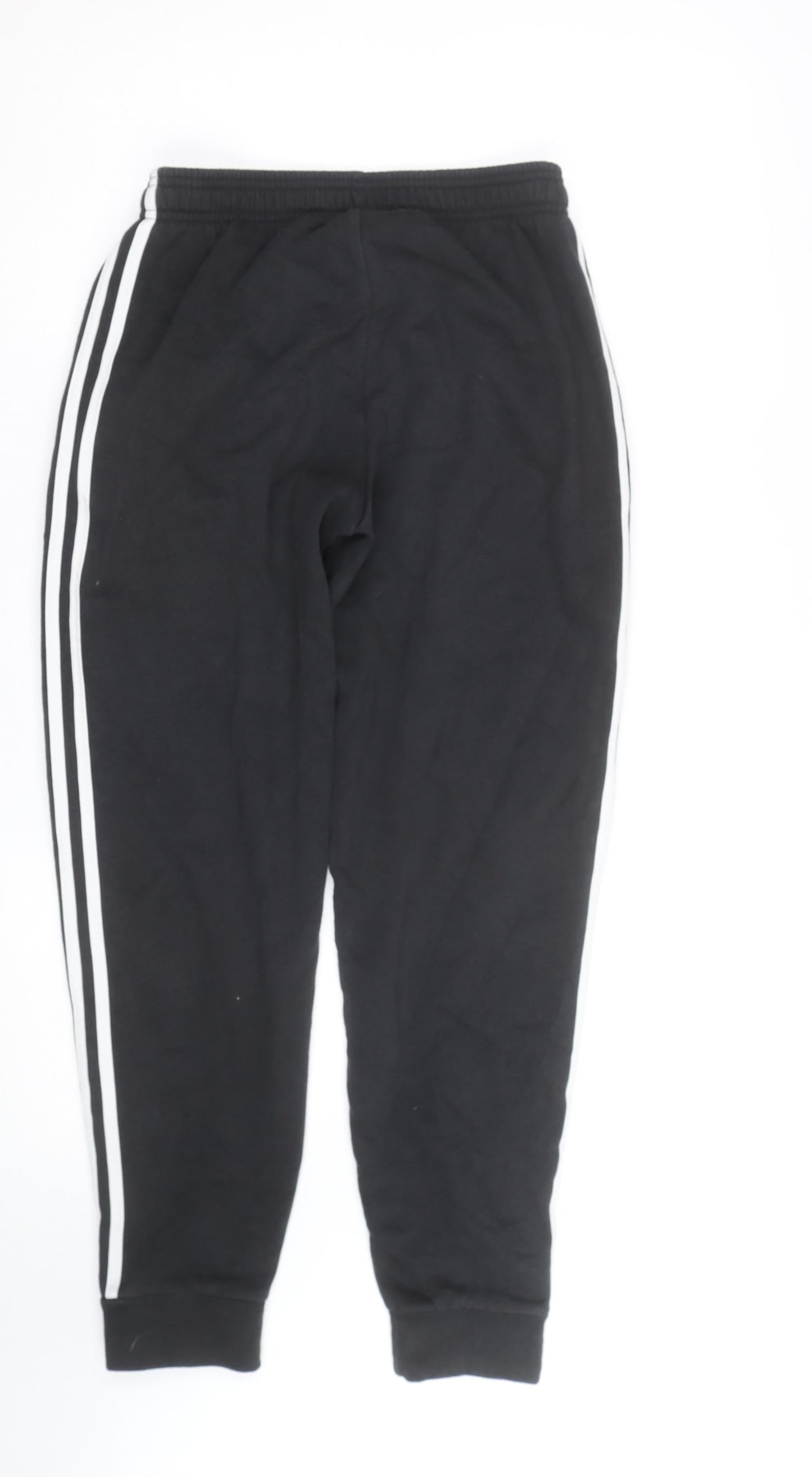 adidas Men's Black L Jogger Track Pants with Side Stripes