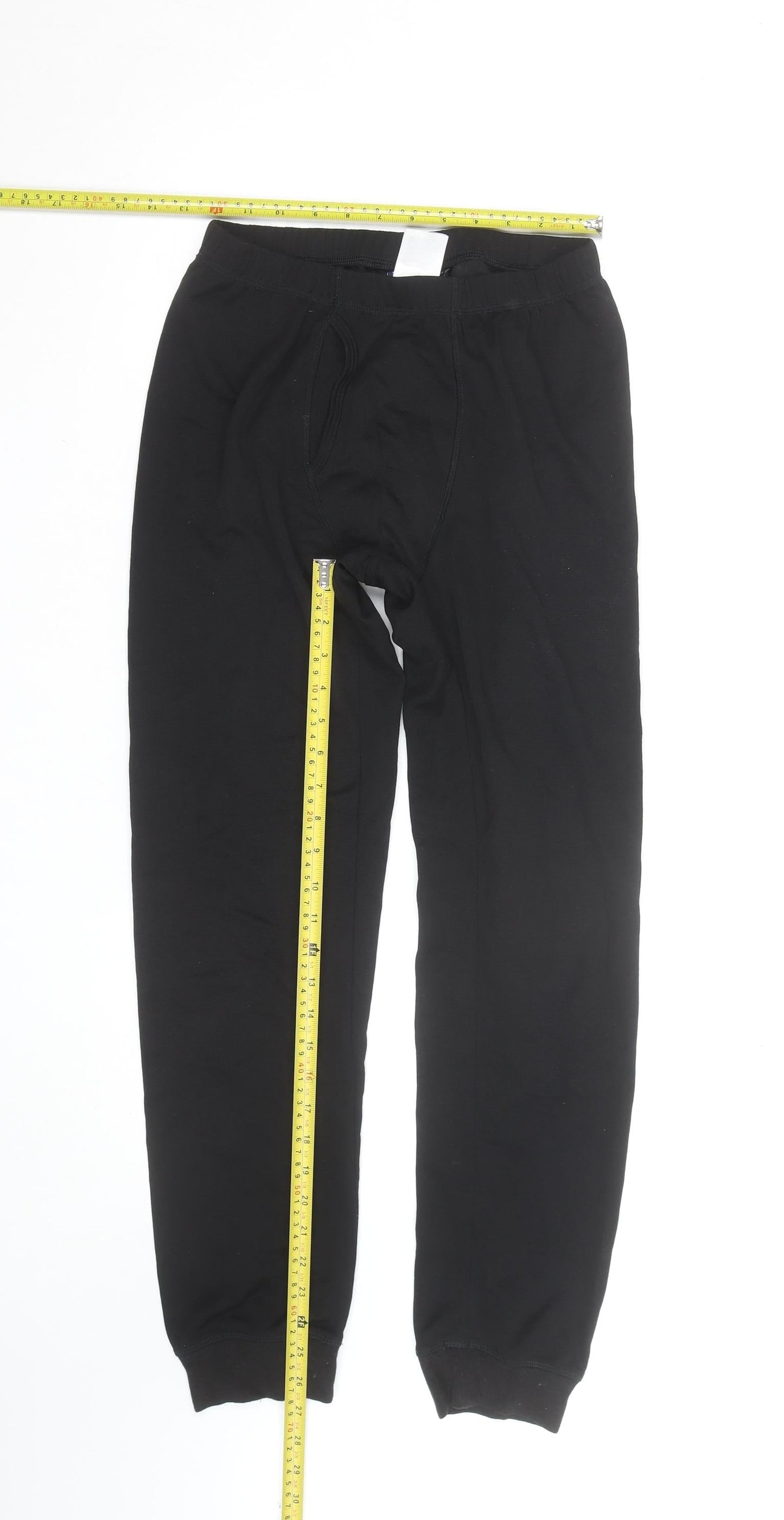 Crivit Men's Black Jogger Trousers S Regular Fit Elastic Waist