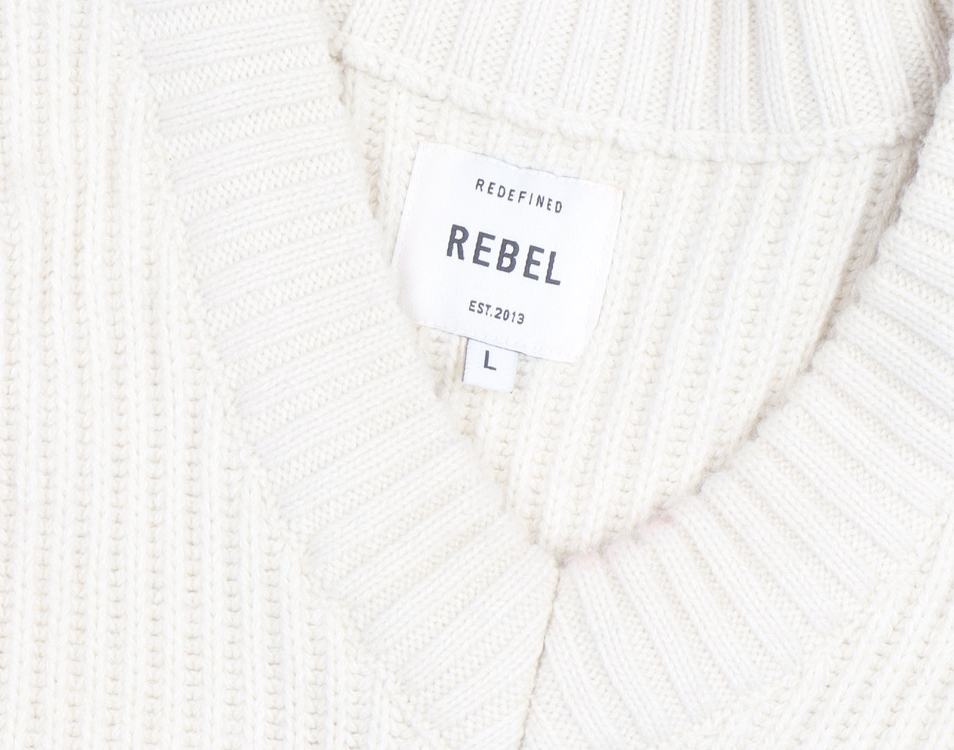 Redefined Rebel Women's Ivory Sleeveless Knit Vest Jumper Size L