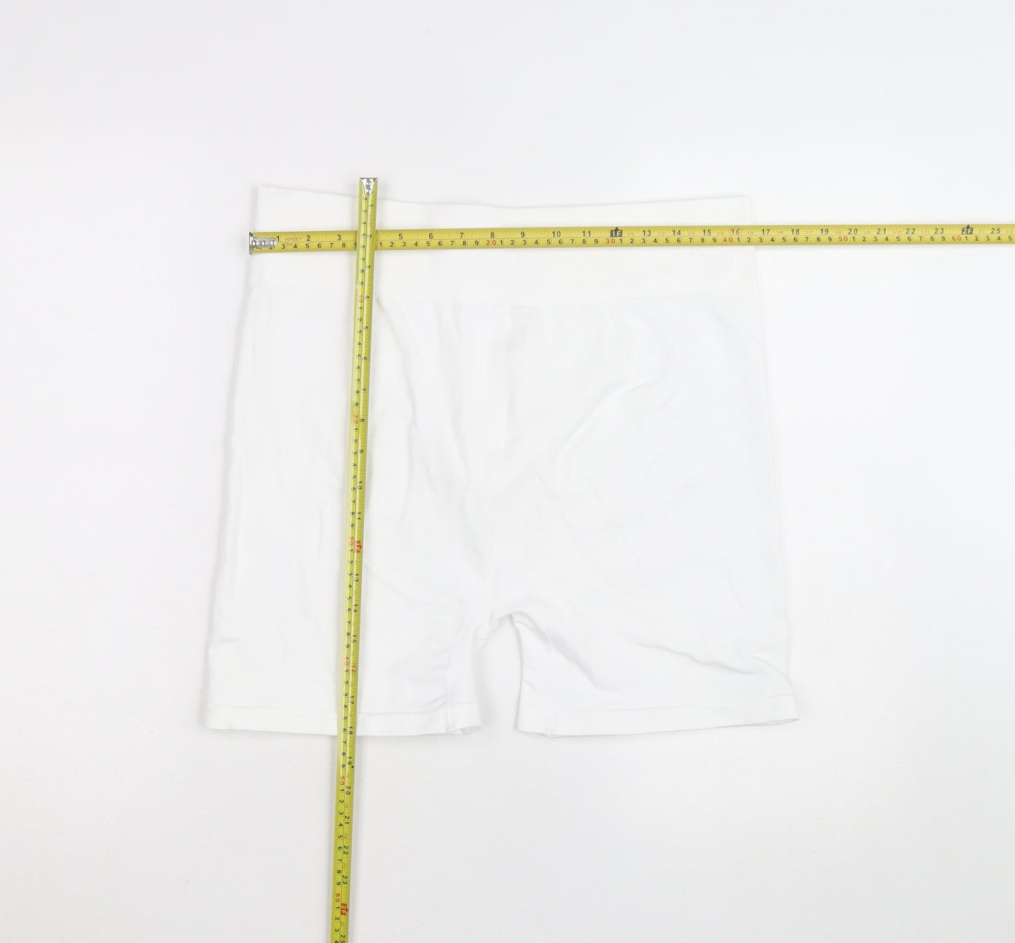 Kappa x Primark Women White L Biker Activewear Shorts