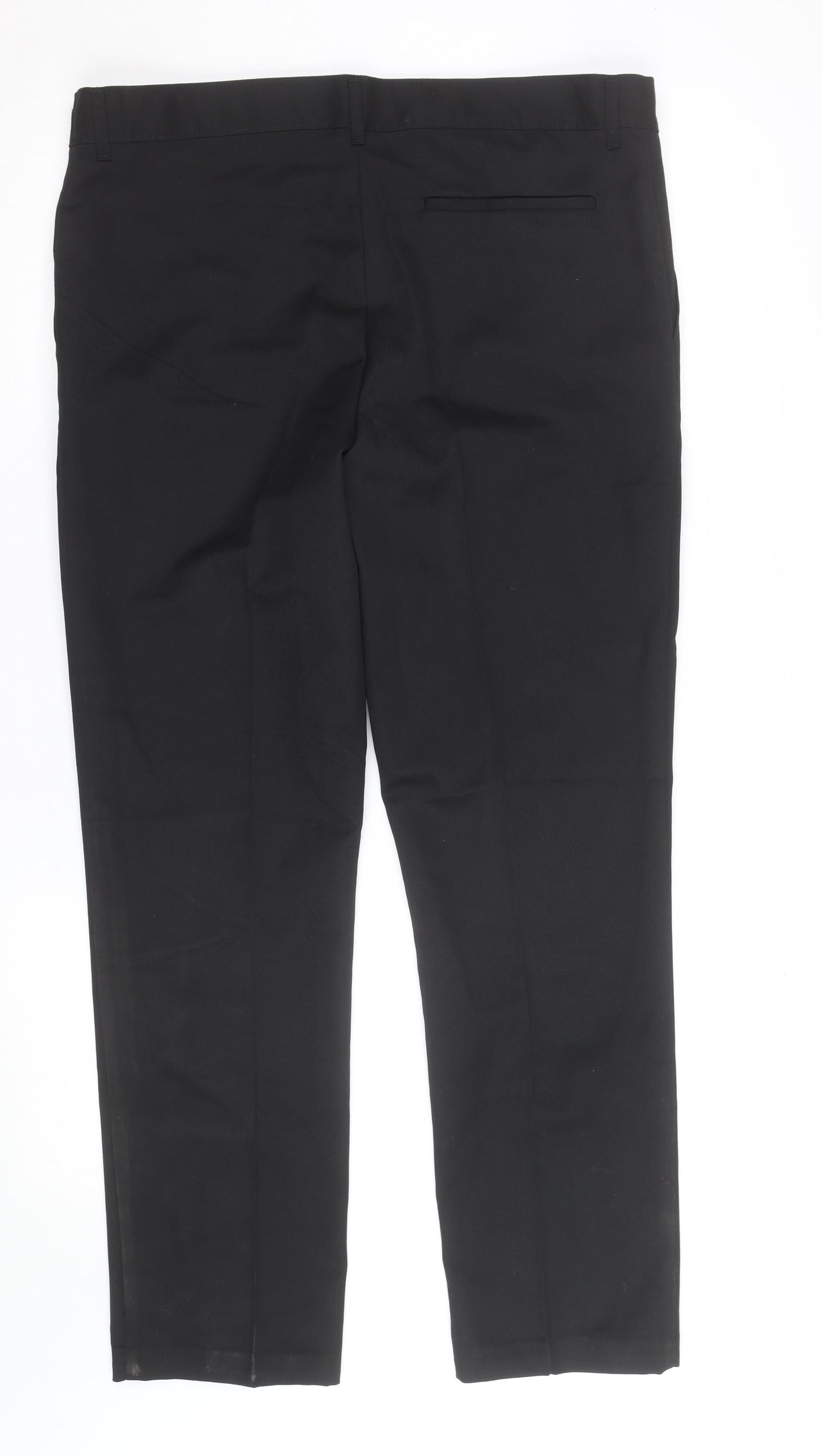 Marks and Spencer Boys Black 17-18 Years Regular Fit School Dress Pants