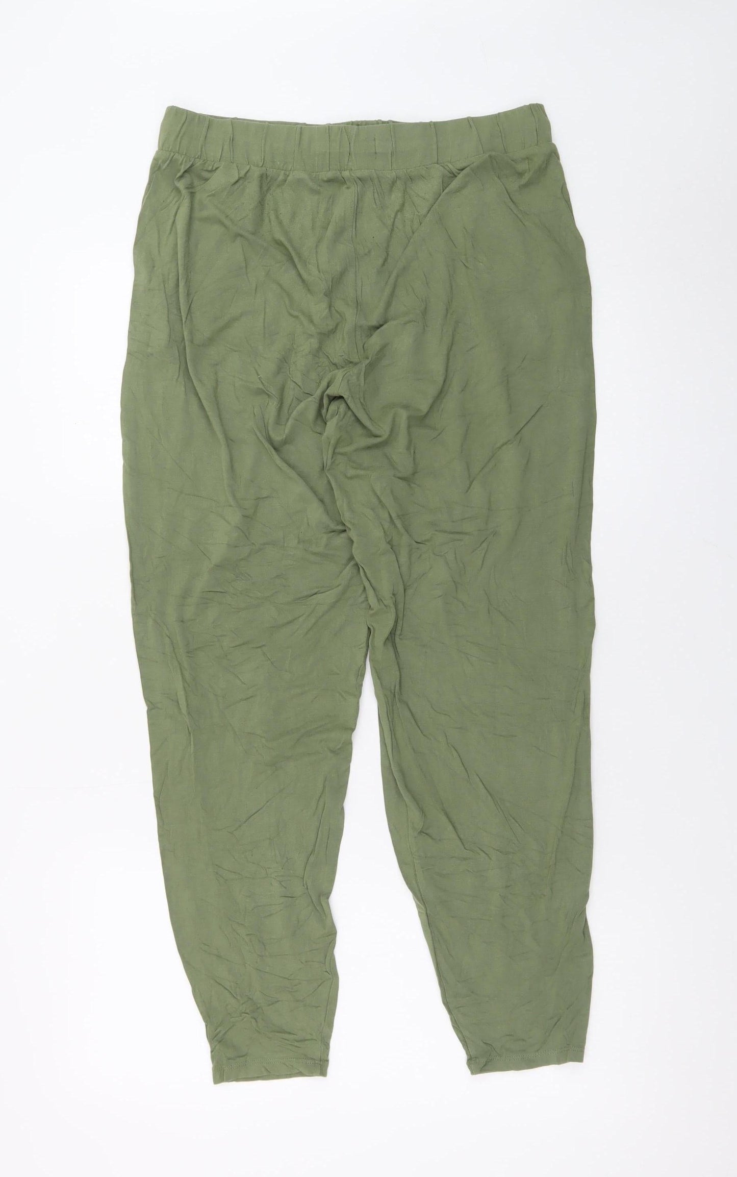 Next Women’s Green Jogger Trousers Size 12 Regular Viscose Blend