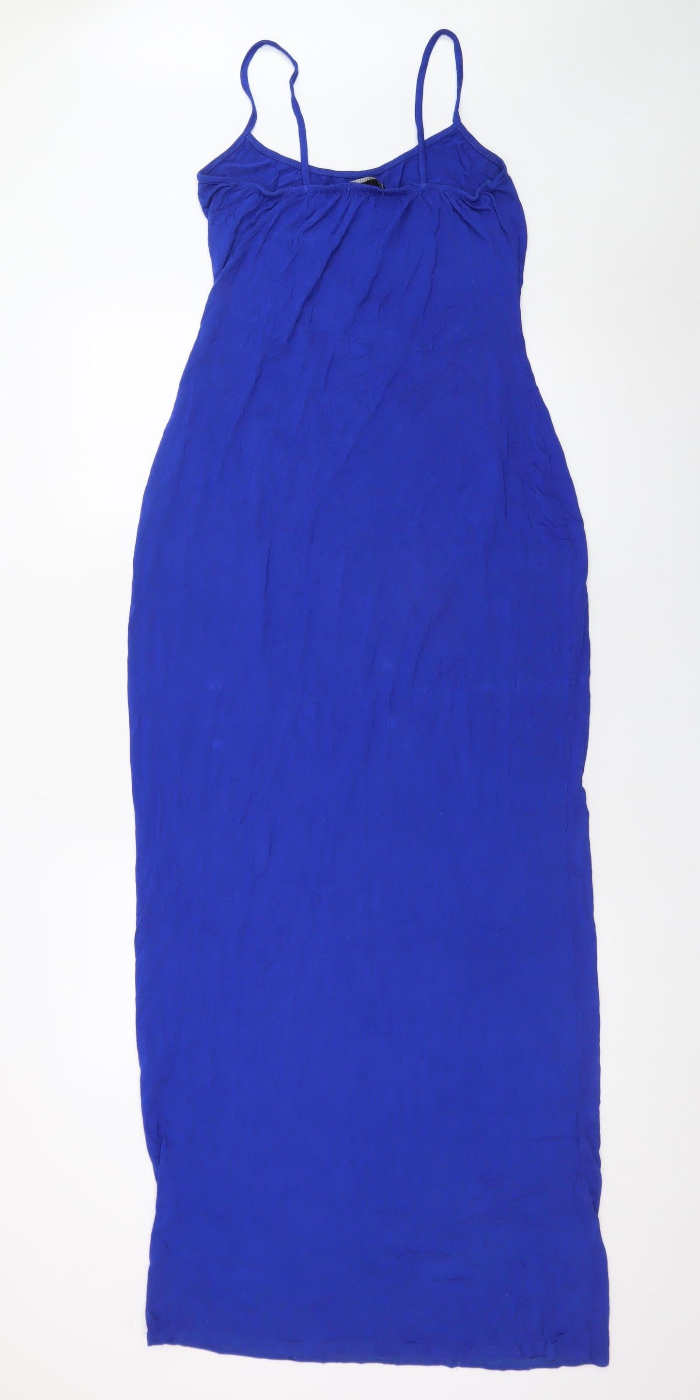 PrettyLittleThing Women’s Blue Size 14 Long Slip Dress