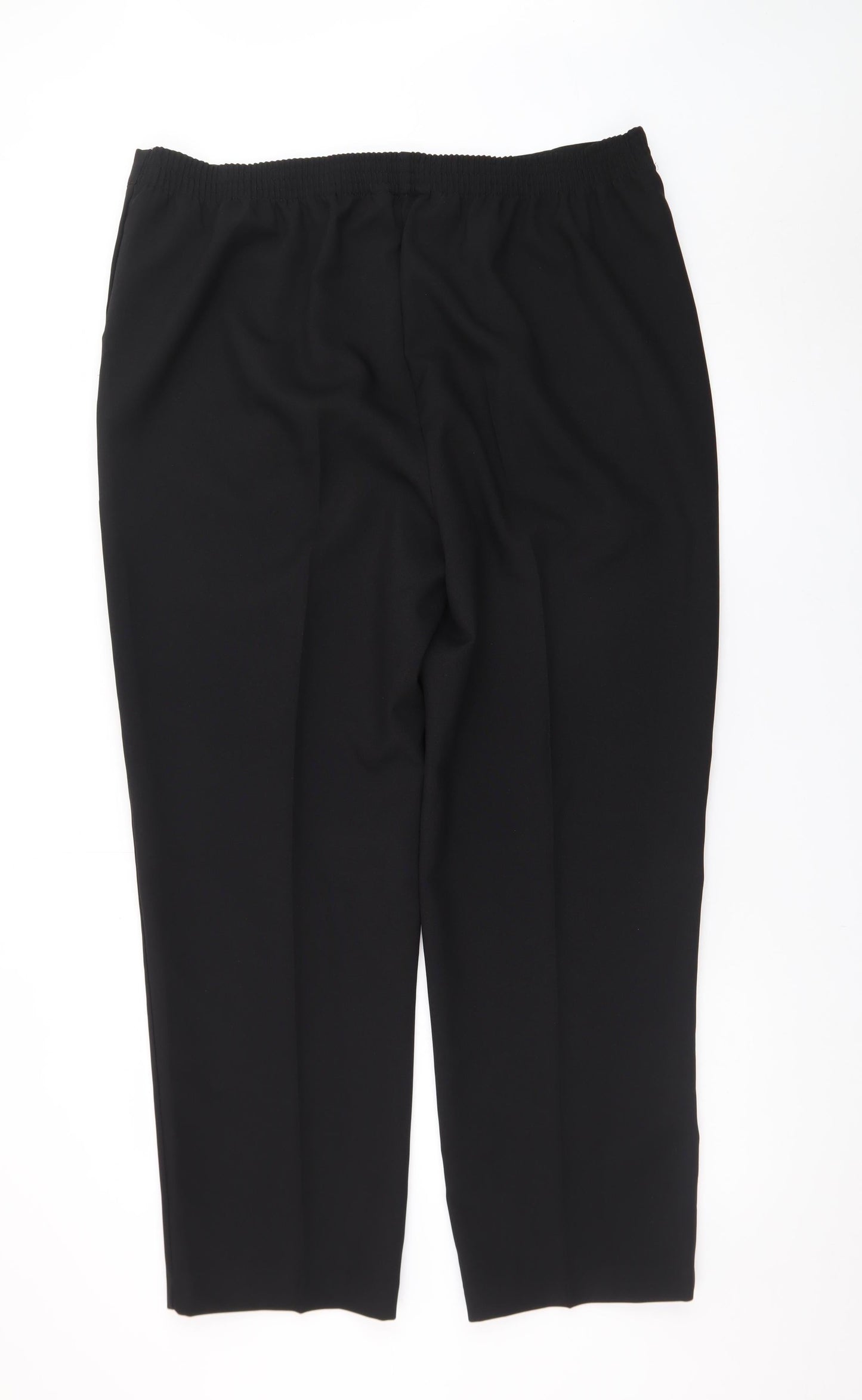 Bonmarché Womens Black Size 20 Straight Leg Trousers
