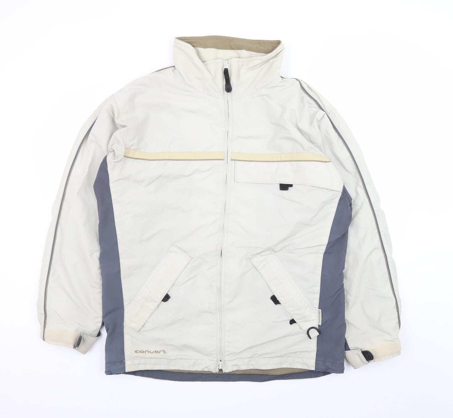 Columbia Men's Beige Parka Jacket M Windproof Outdoor Hiking