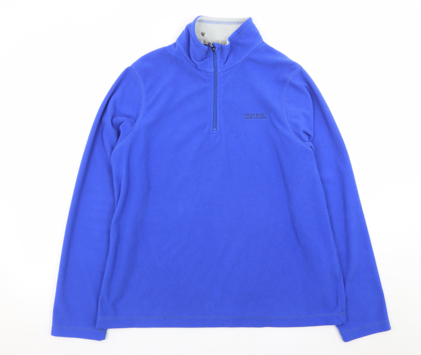 Regatta Women's Blue Fleece 1/4 Zip Sweatshirt UK 16