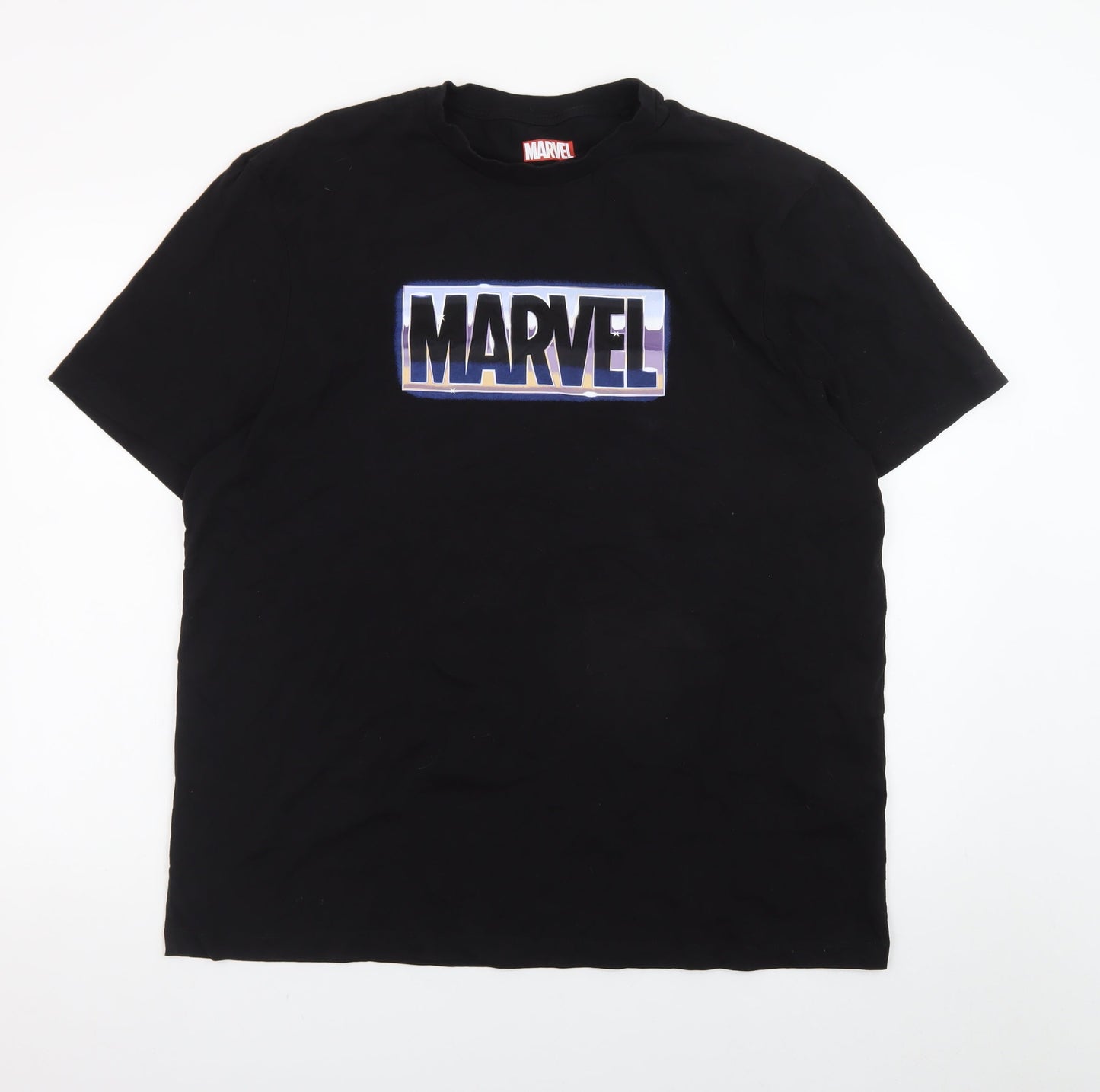 Marvel Men’s Black 3XL Graphic Logo T-Shirt