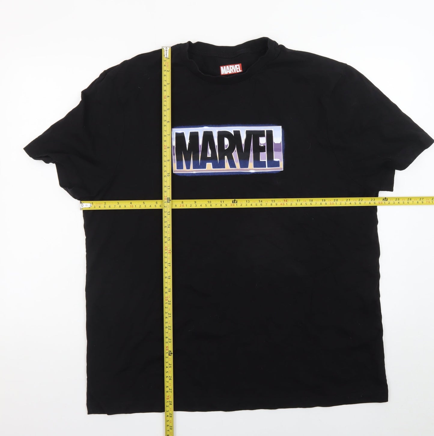 Marvel Men’s Black 3XL Graphic Logo T-Shirt