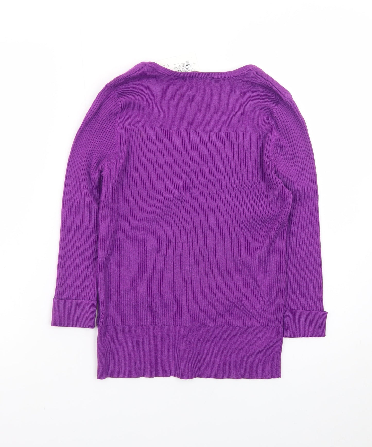 Marks and Spencer Women’s Purple Scoop Neck Jumper Size 16 Knit Pullover