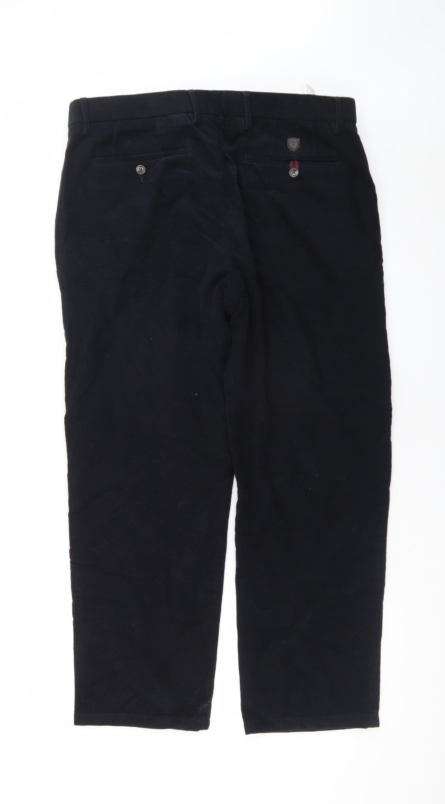 Marks and Spencer Men's Blue Chino Trousers 38W 29L Cotton