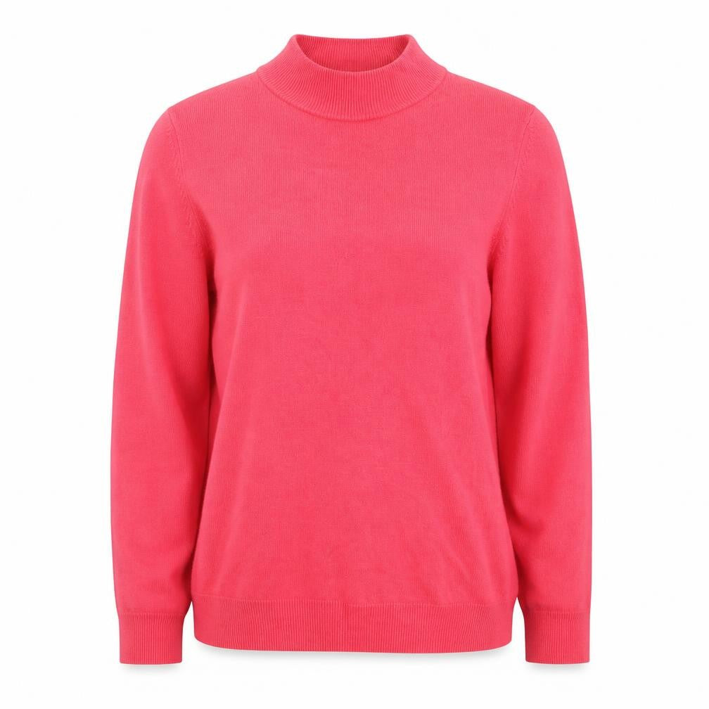 Marks & Spencer Women Pink Roll Neck Acrylic Jumper Size 12