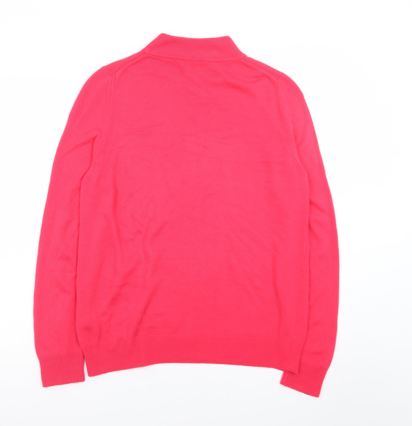 Marks and Spencer Women Pink Roll Neck Acrylic Jumper Size 12