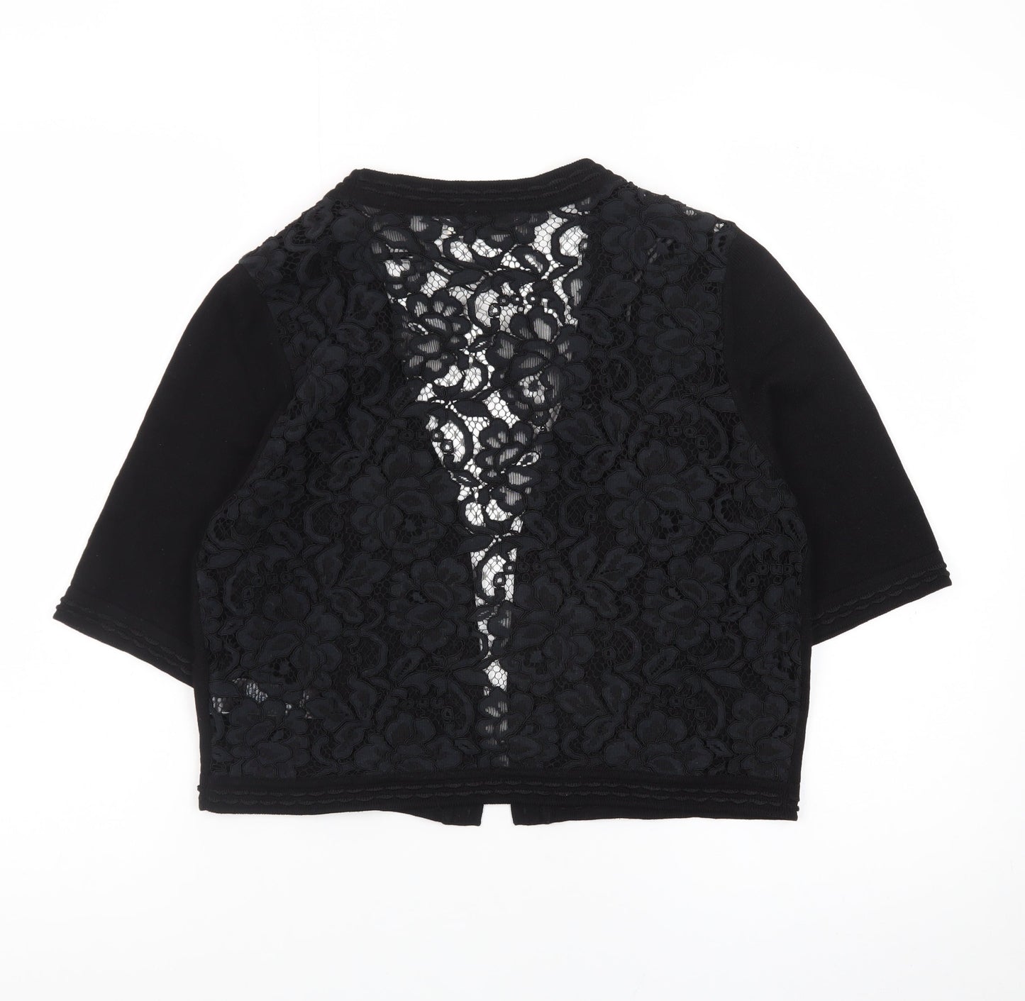 Marks and Spencer Women’s Black Lace Open Cardigan Size 12