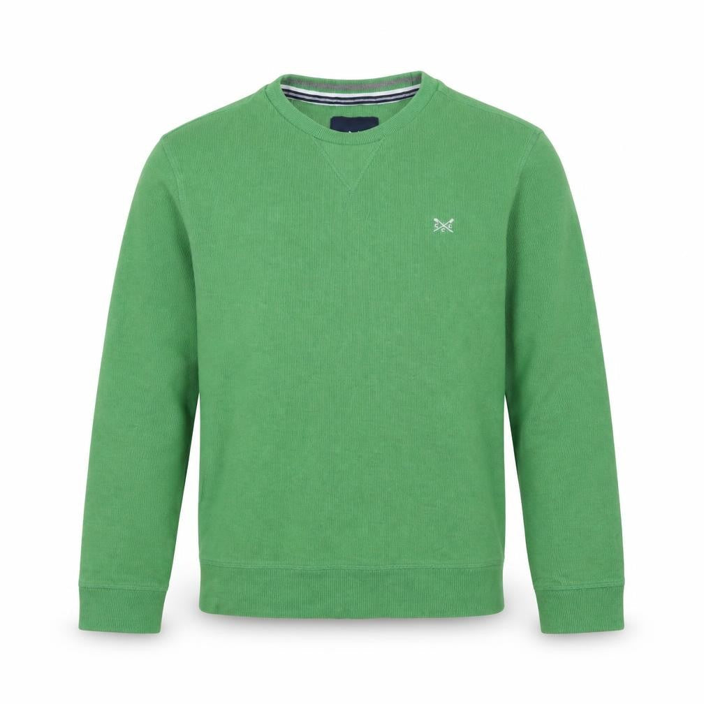 Crew Clothing Men's Green XS Cotton Pullover Sweatshirt