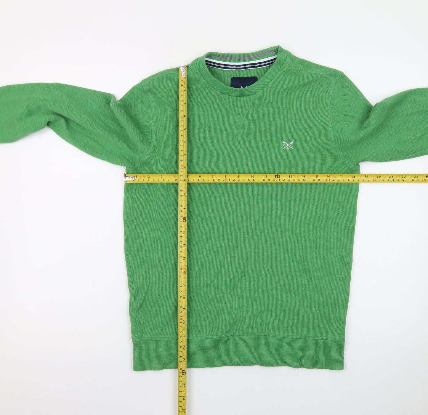 Crew Clothing Company Men's Green XS Cotton Pullover Sweatshirt