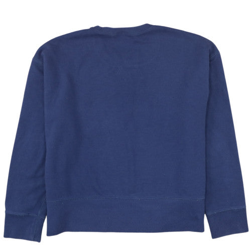 Polo Ralph Lauren Women's Blue Cotton Logo Sweatshirt Size L