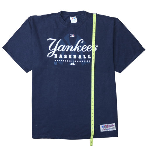 Majestic Men's Navy Yankees Baseball Graphic T-Shirt XL