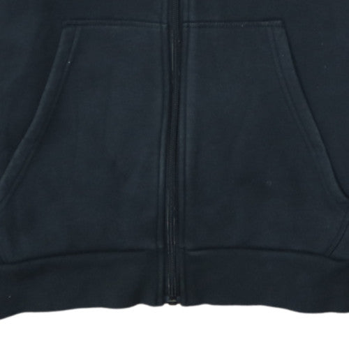Adidas Mens Black Full Zip Hoodie S Regular Fit Sports Fleece