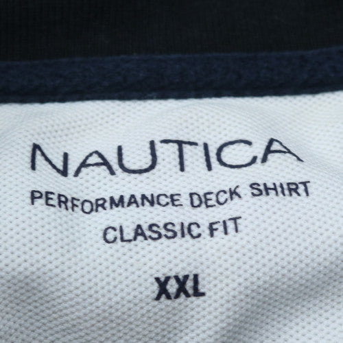 Nautica Men's Black Classic Fit Polo Shirt XXL Cotton Blend
